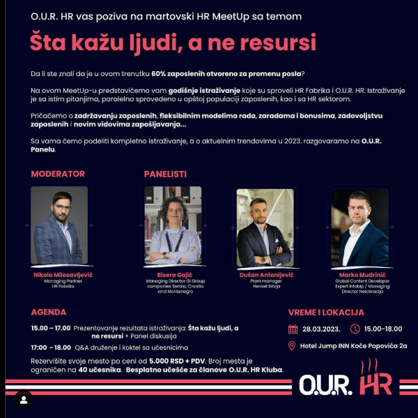 Šta kažu ljudi, a ne resursi